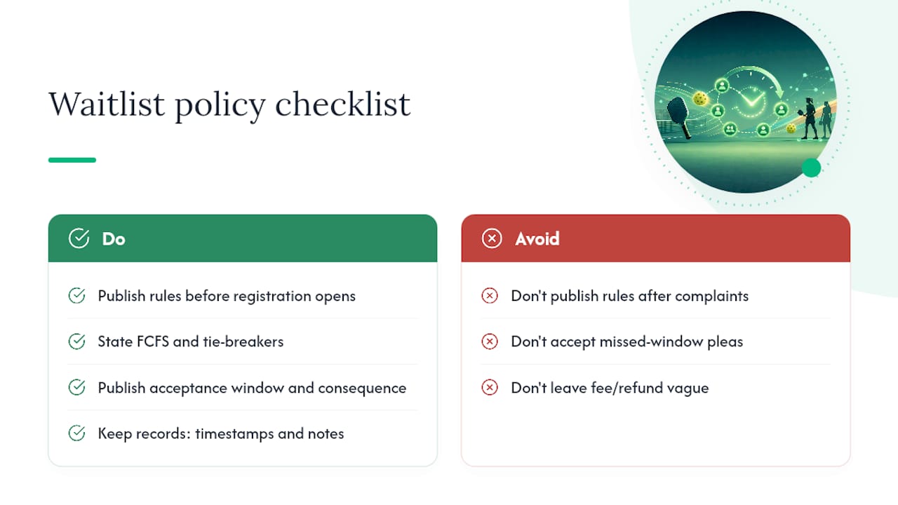 Setting Fair, Transparent Waitlist Policies — overview diagram