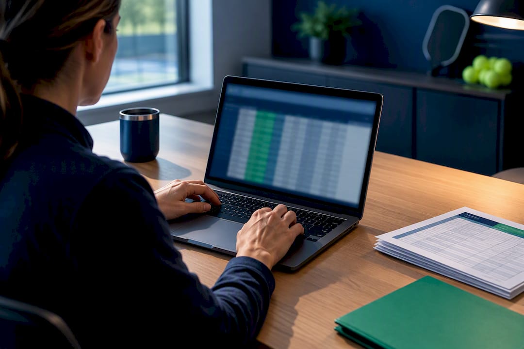 Organizer uploading pickleball scores by CSV