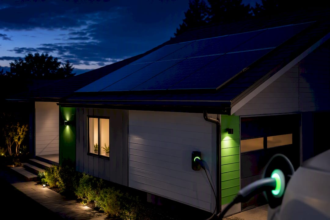 Ontario home with solar EV charging system
