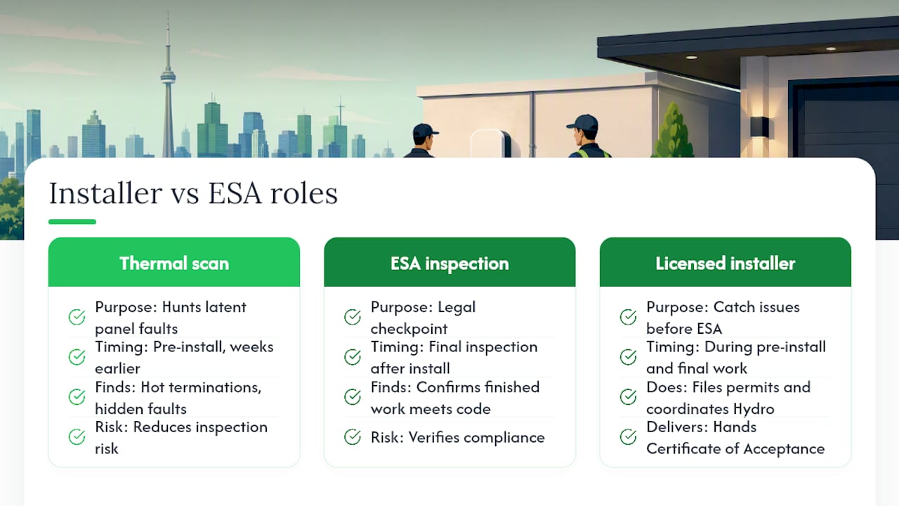Why licensed installers cut your inspection risk — overview diagram