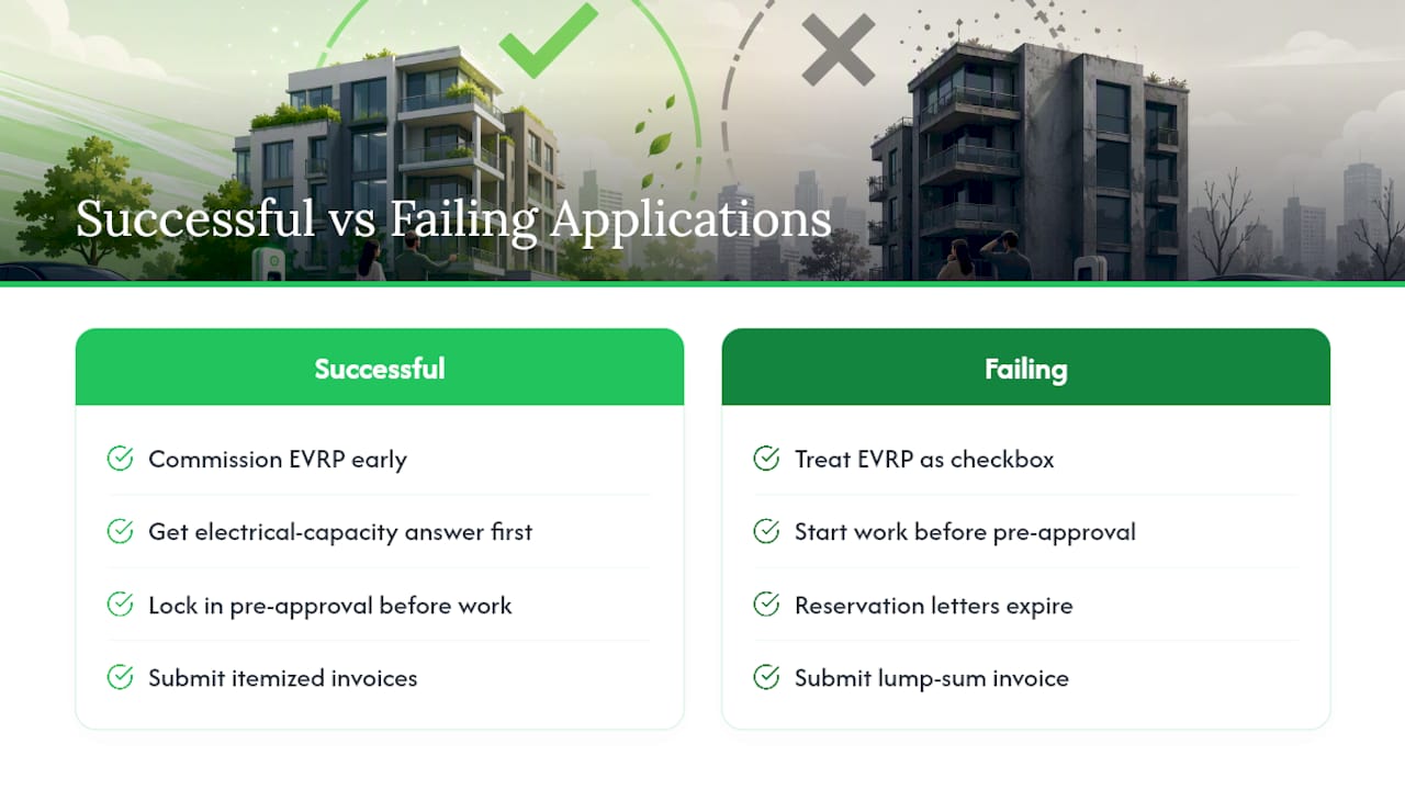 What have successful condo grant applications actually looked like? — overview diagram