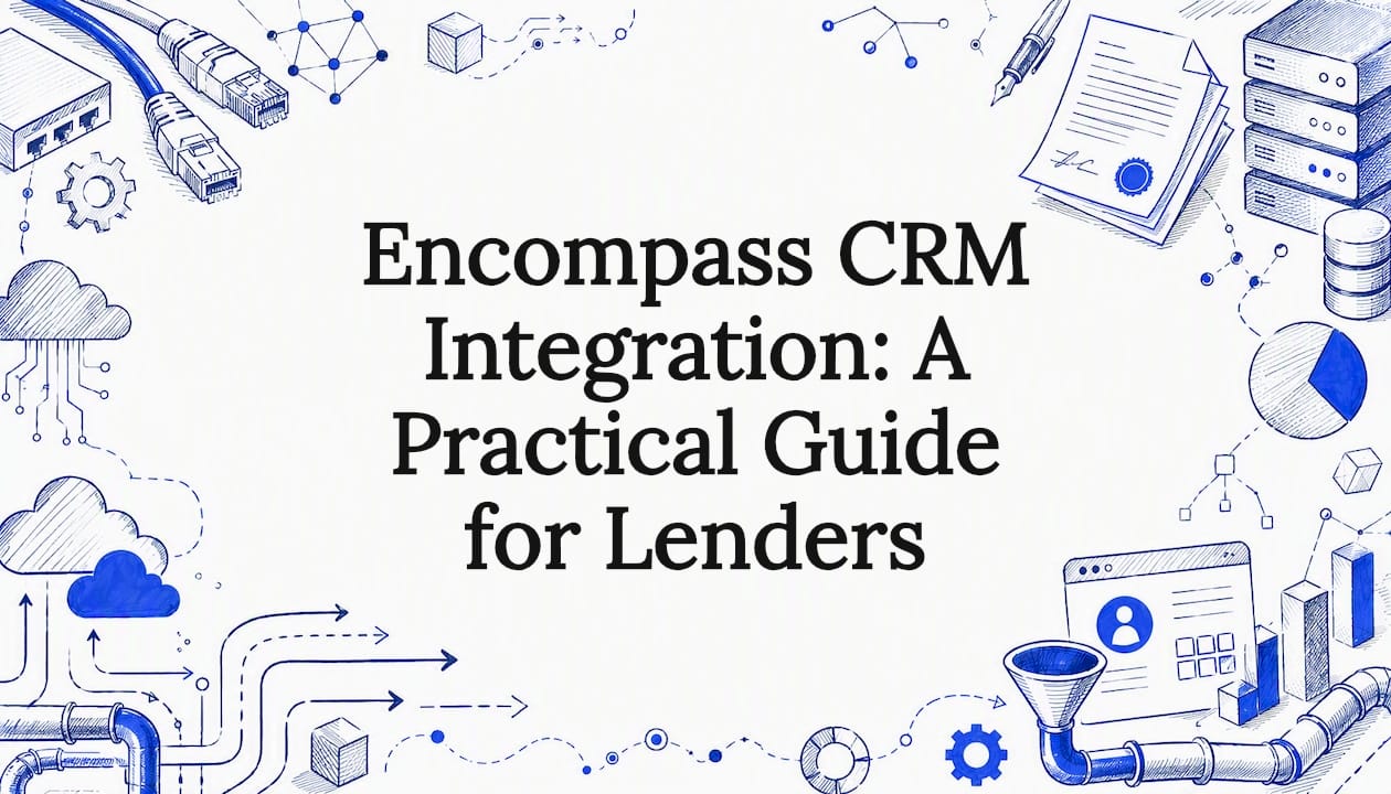Decorative title card illustration with finance and technology motifs