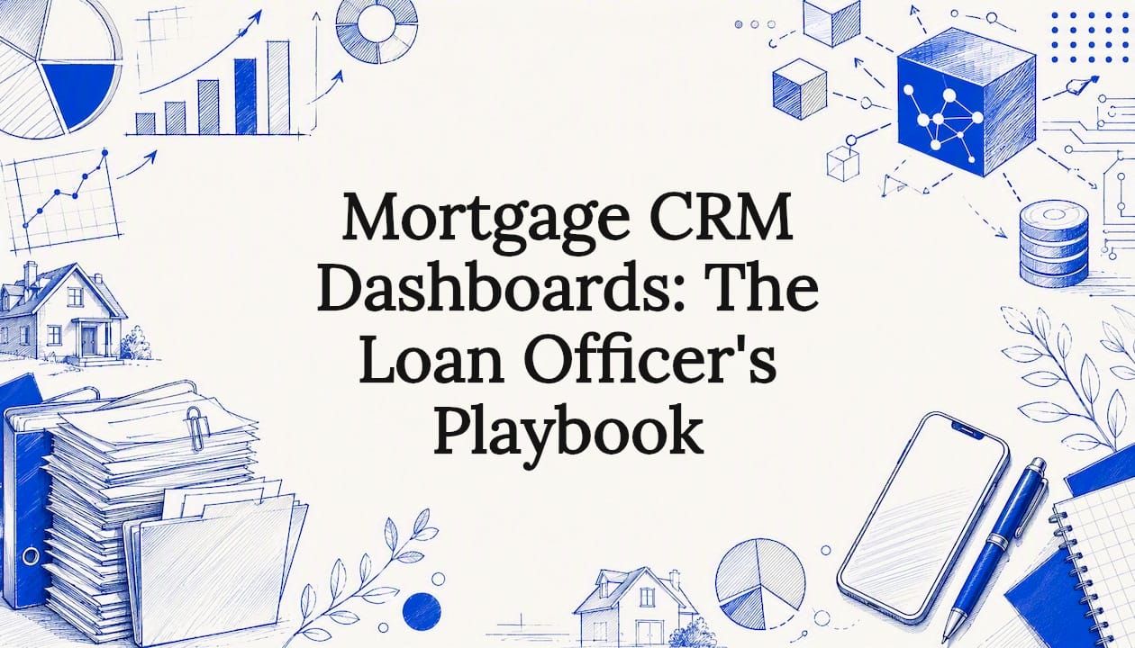 Decorative mortgage dashboard title card illustration