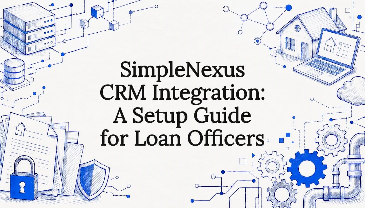 Decorative title card illustration for SimpleNexus CRM integration article