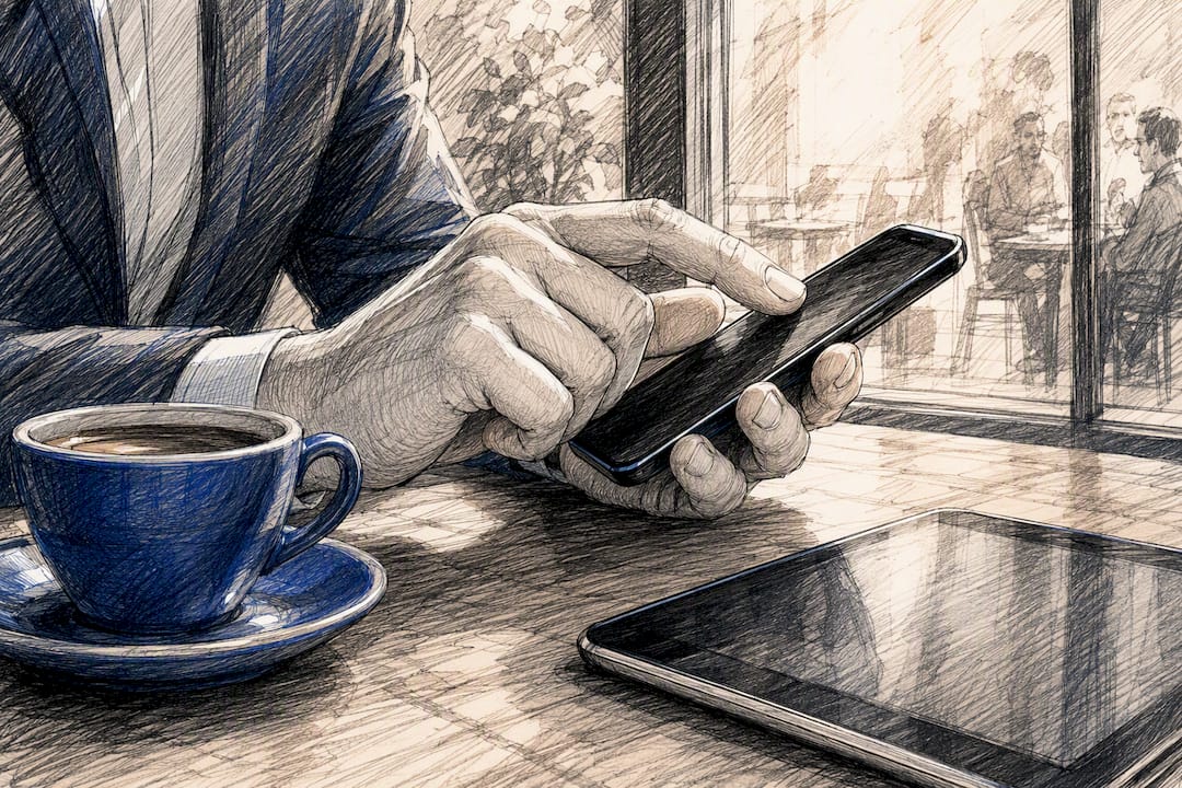 Hand dialing smartphone for marketing call