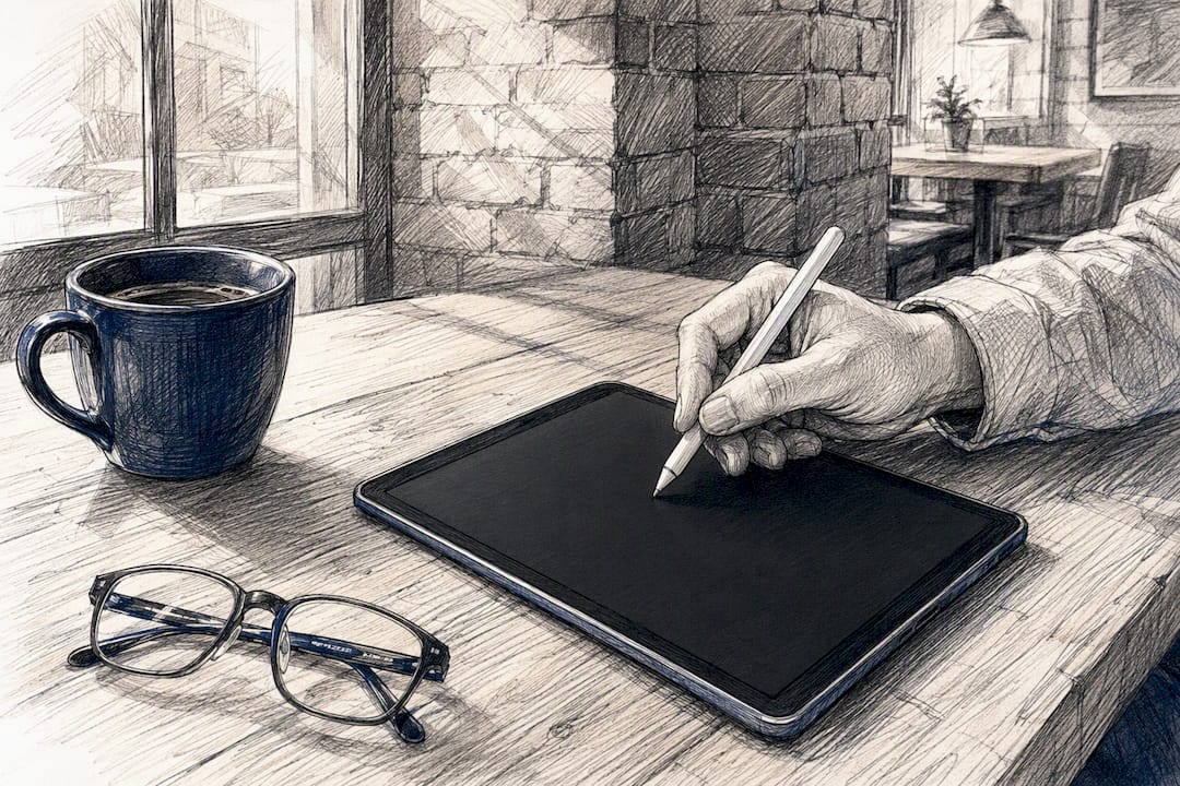 Hand tapping tablet for digital consent