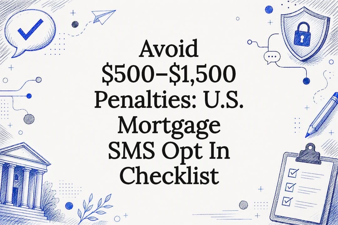 Decorative mortgage SMS compliance title card