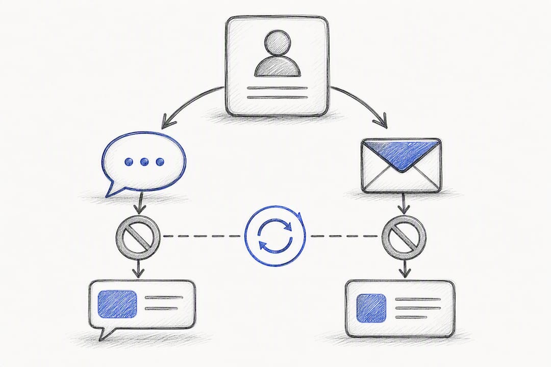 Separate SMS and email opt-out pathways