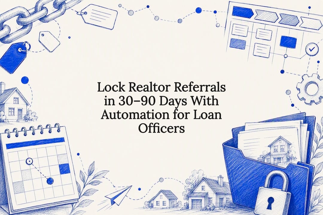 Mortgage referral automation title card illustration