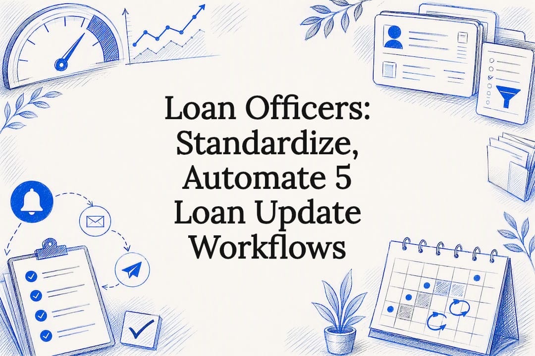 Decorative loan automation title card