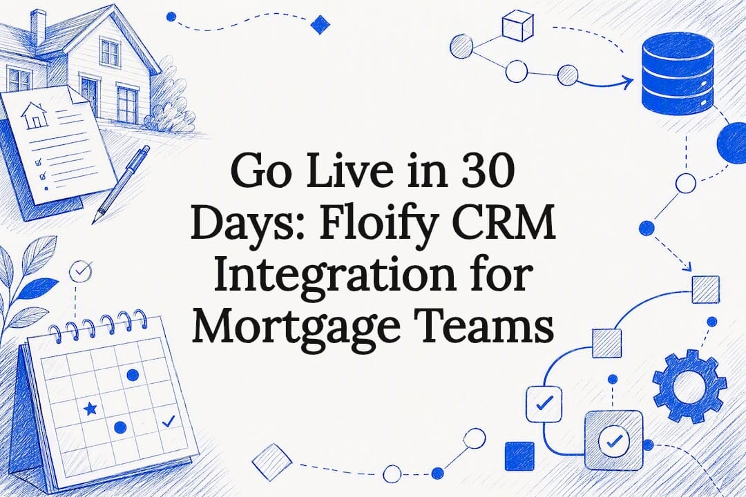 Decorative mortgage CRM integration title card
