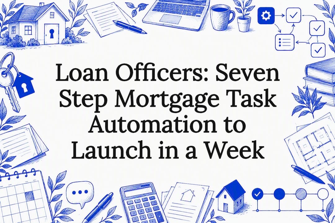 Mortgage automation workflow title card