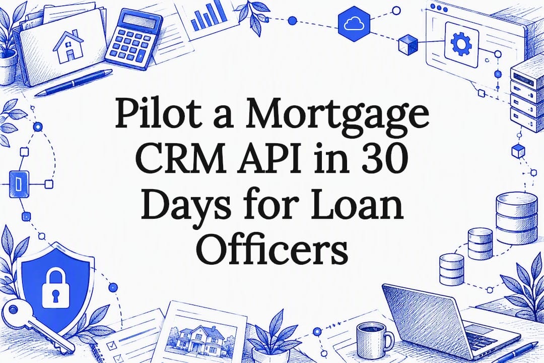 Decorative mortgage CRM API title card
