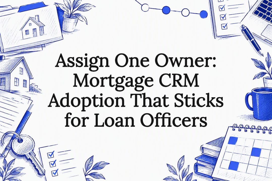 Decorative mortgage CRM adoption title card