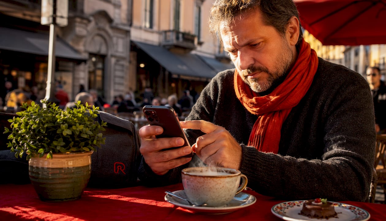 Person using Apple Wallet on iPhone