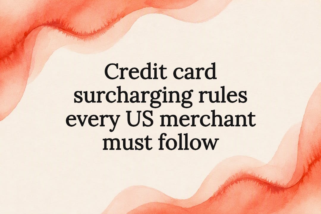 Decorative title card illustration for surcharging rules