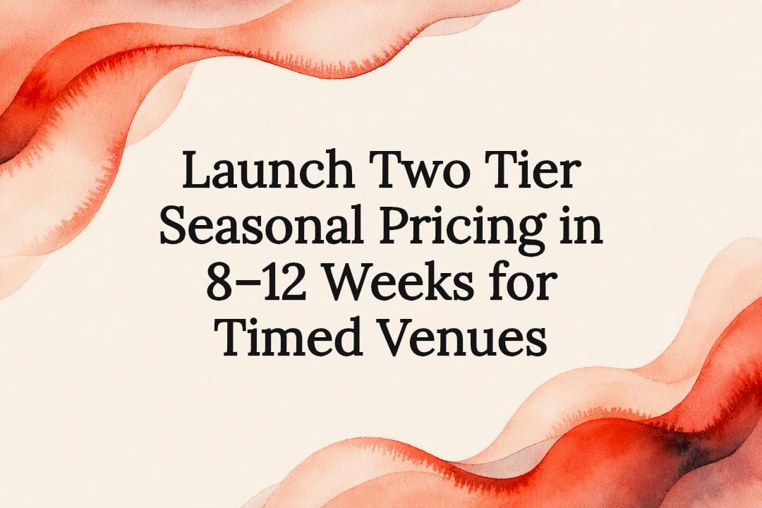 Decorative seasonal pricing title card