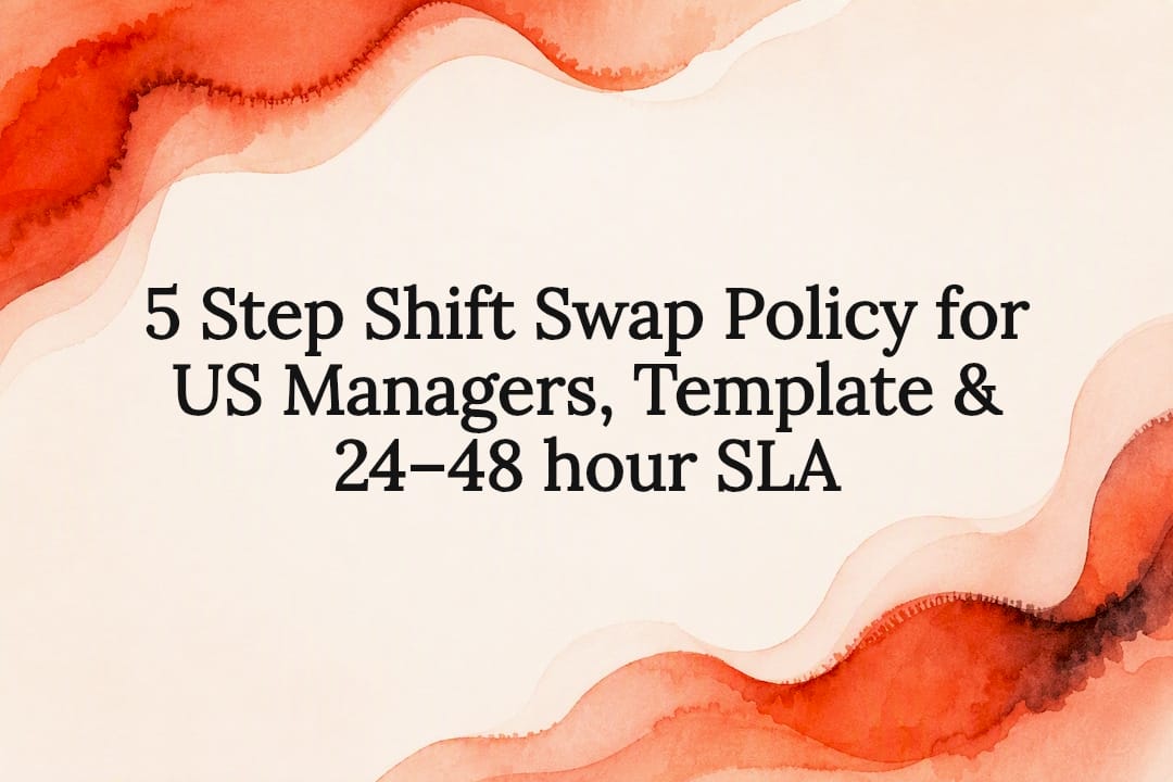 Decorative shift swap policy title card
