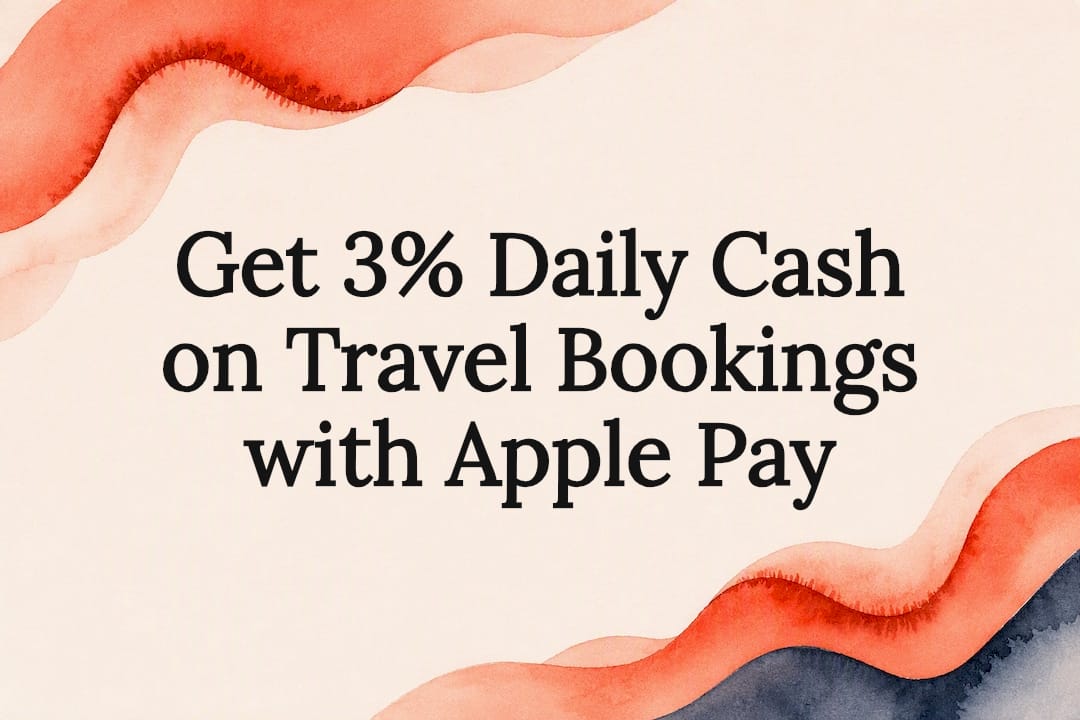 Decorative Apple Pay travel rewards title card