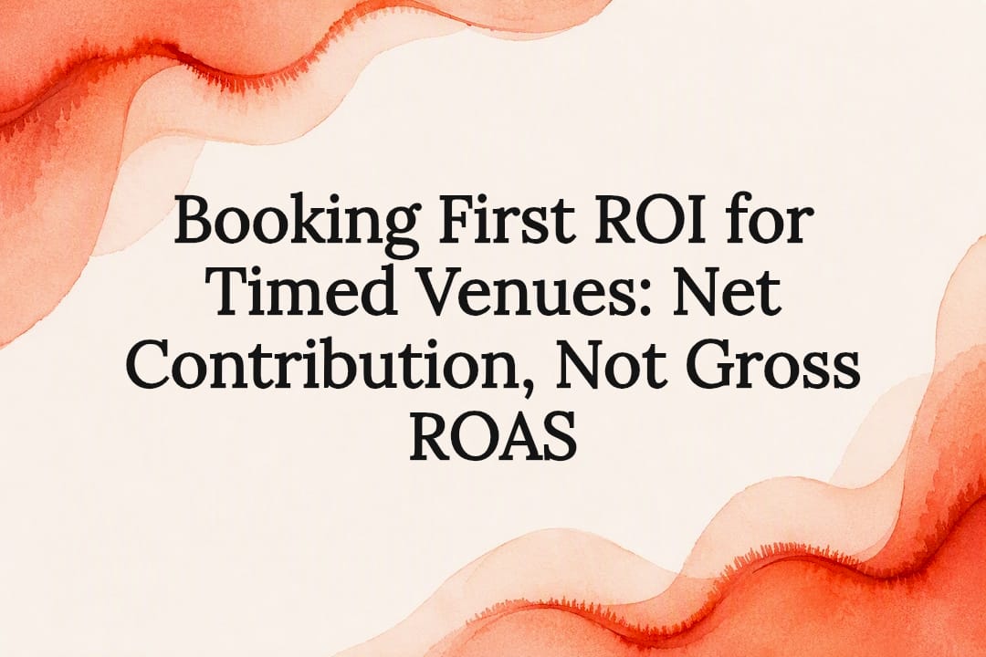 Decorative net booking ROI title card