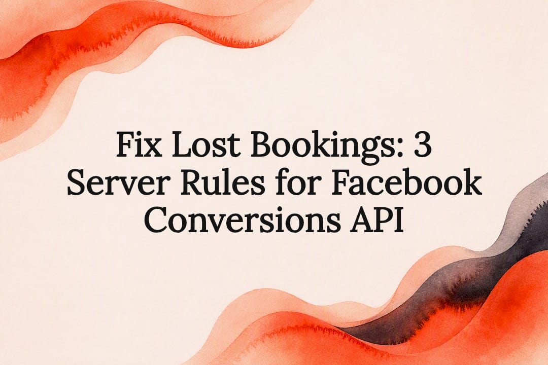 Watercolor title card for CAPI booking guide