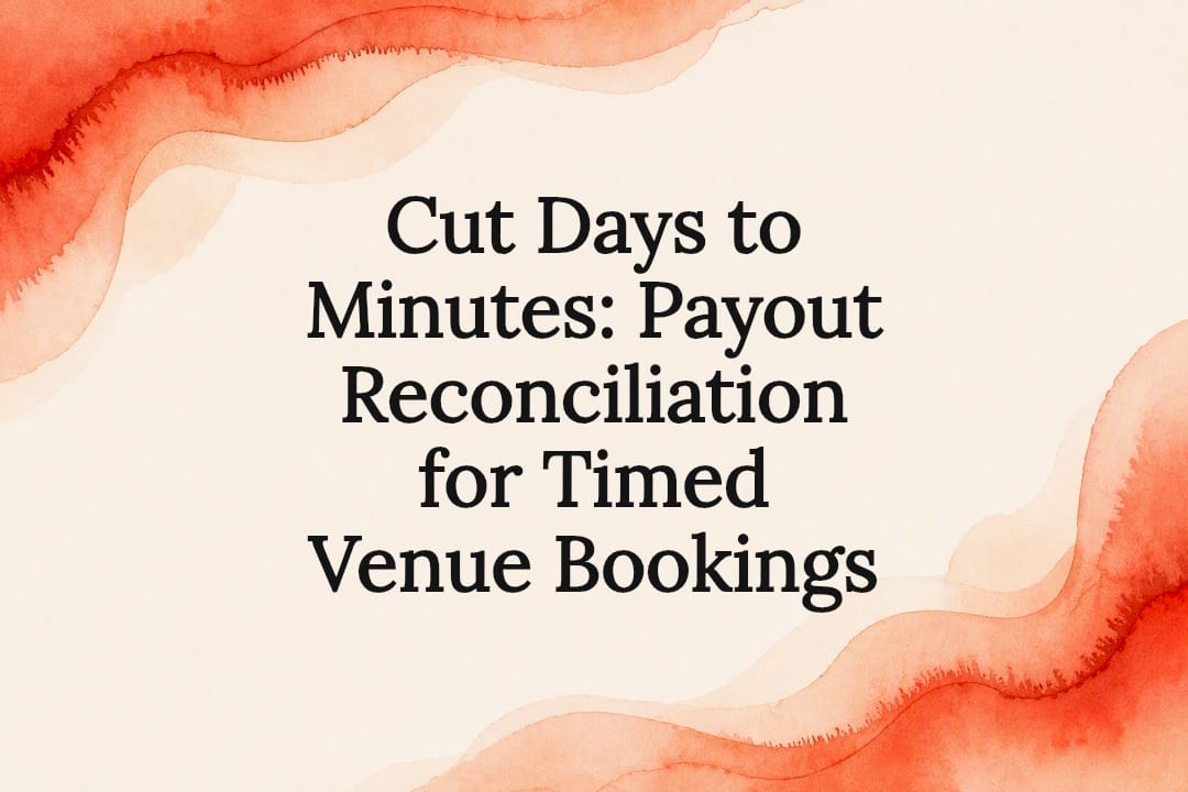 Decorative payout reconciliation title card