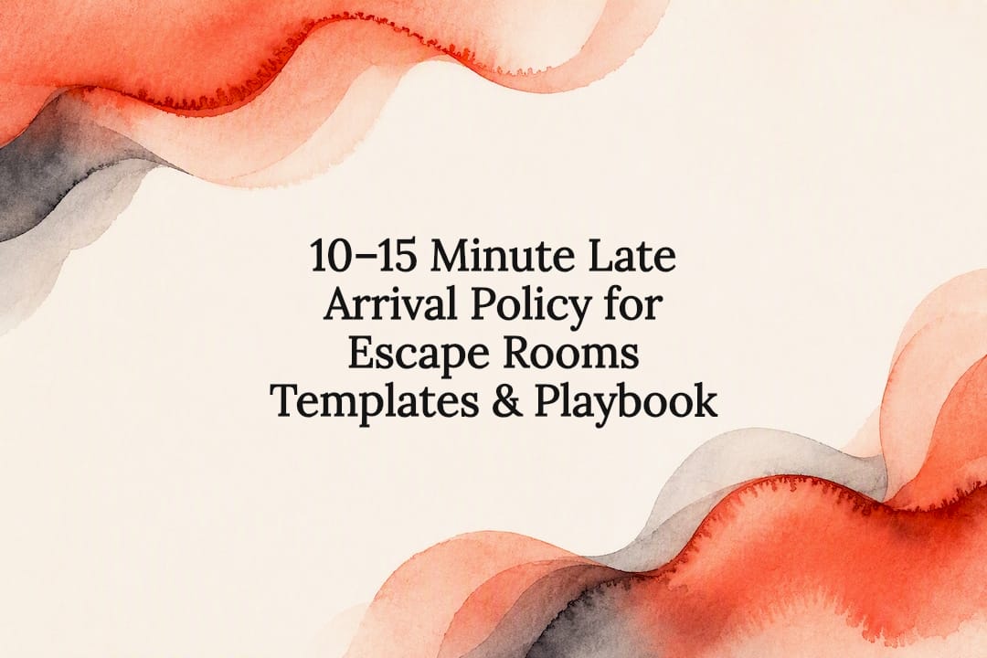 Decorative late arrival policy title card