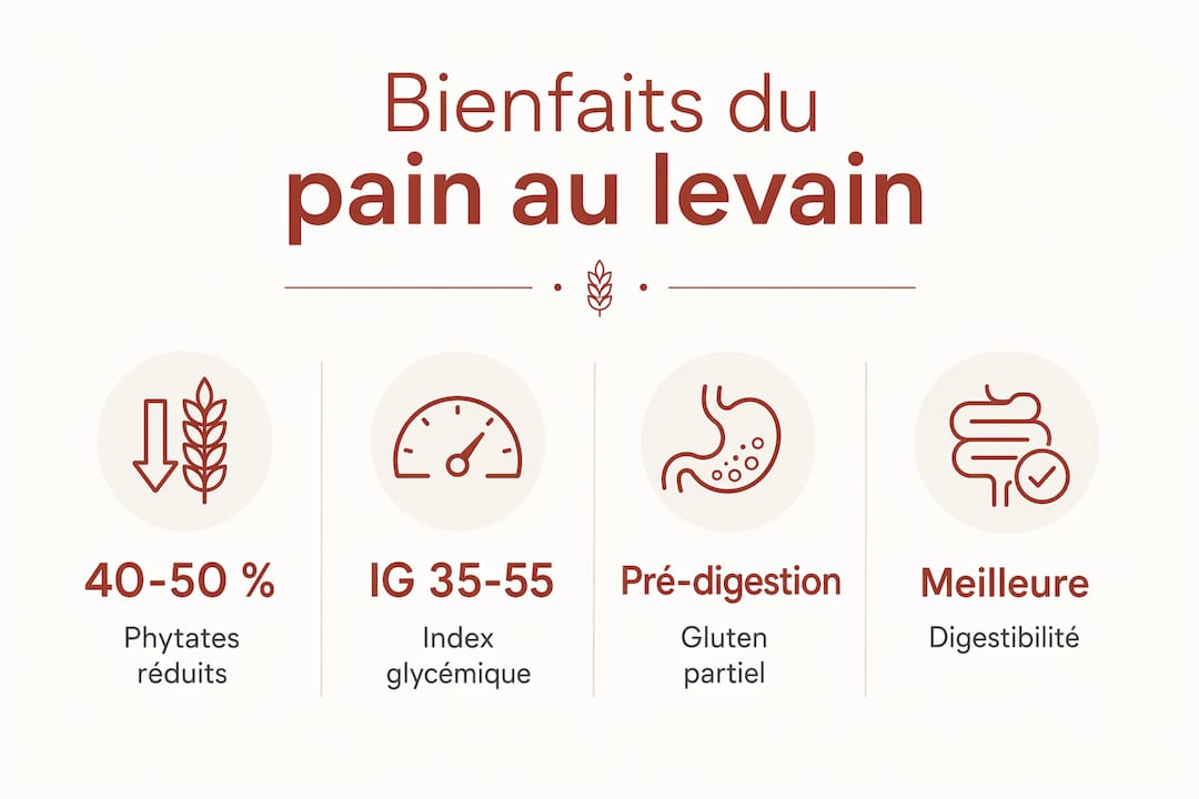 Les bienfaits nutritionnels du pain au levain en un coup d’œil
