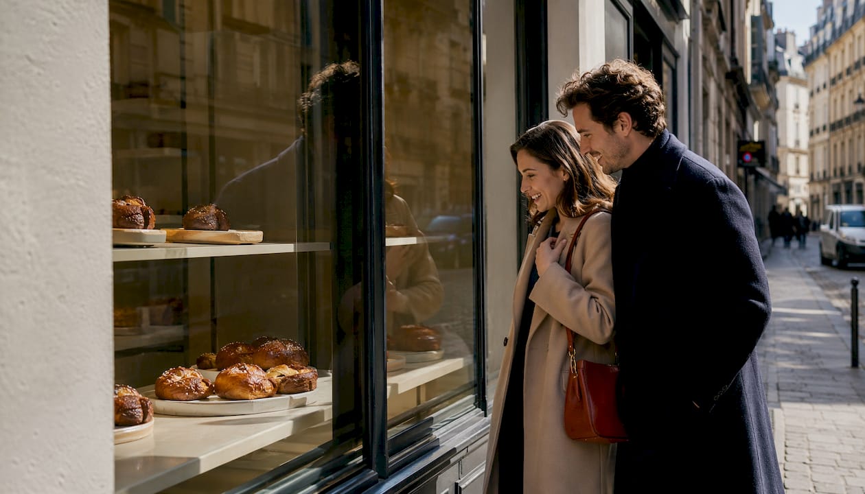 Façade de la boulangerie Christophe Louie à Paris