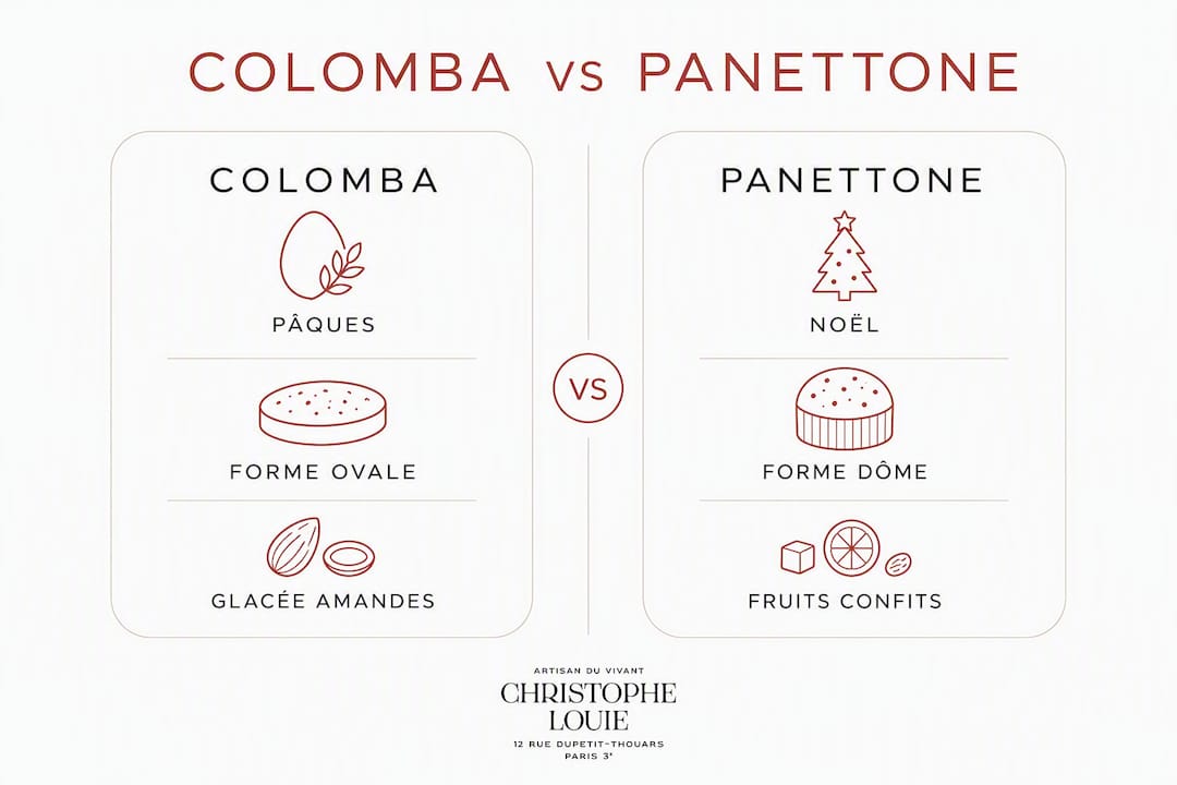 Infographie : Colomba ou Panettone, quelles différences ?