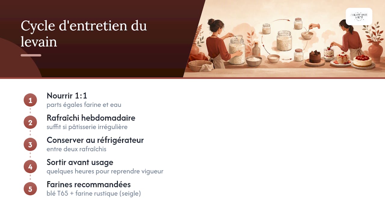 Entretien hebdomadaire du levain
