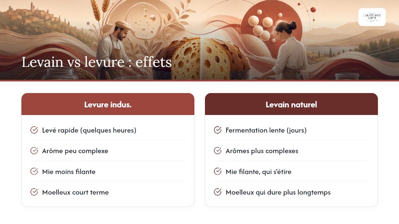 Levain naturel ou levure industrielle : quelle différence sur l'assiette ? — overview diagram