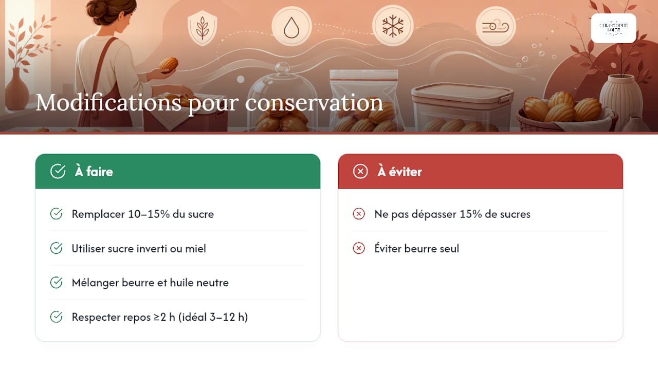 Modifier la recette pour aider la conservation — overview diagram