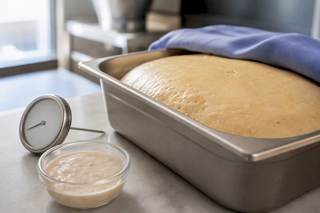 Pâte au levain fermentée lentement