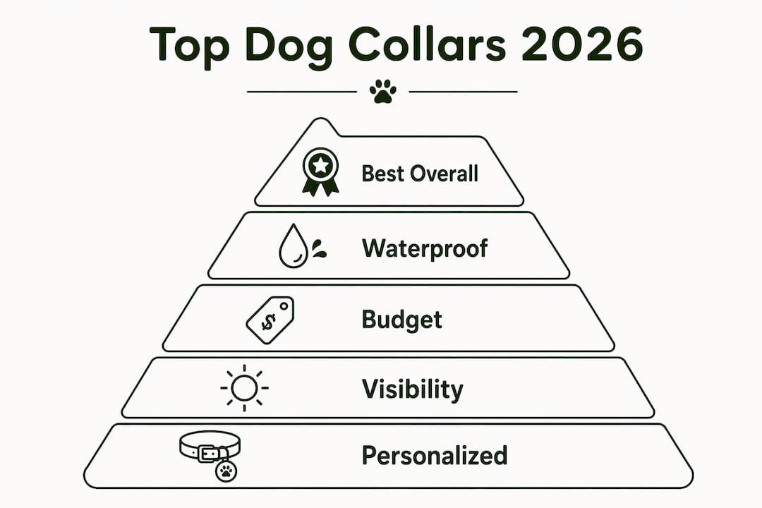 Infographic ranking best dog collars