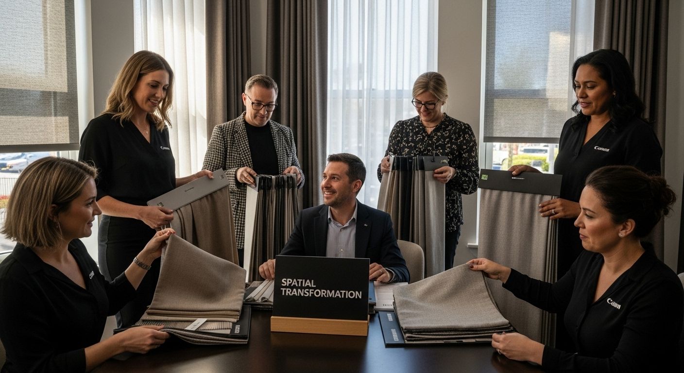 drapery fabric spatial transformation