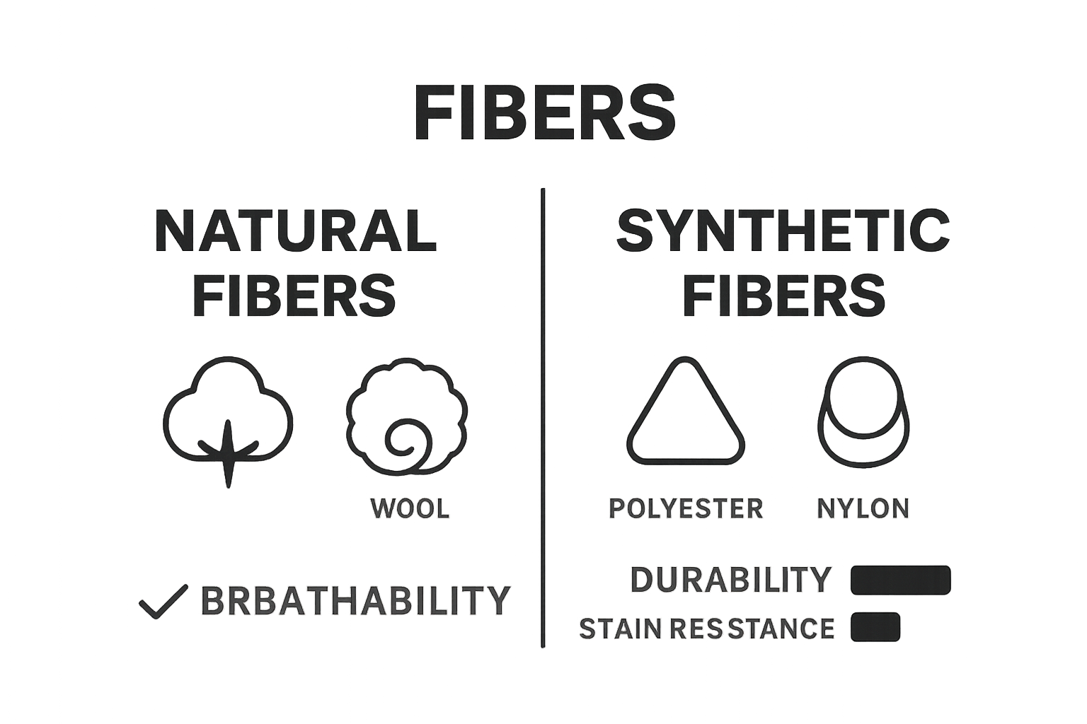 natural vs synthetic upholstery fabric infographic