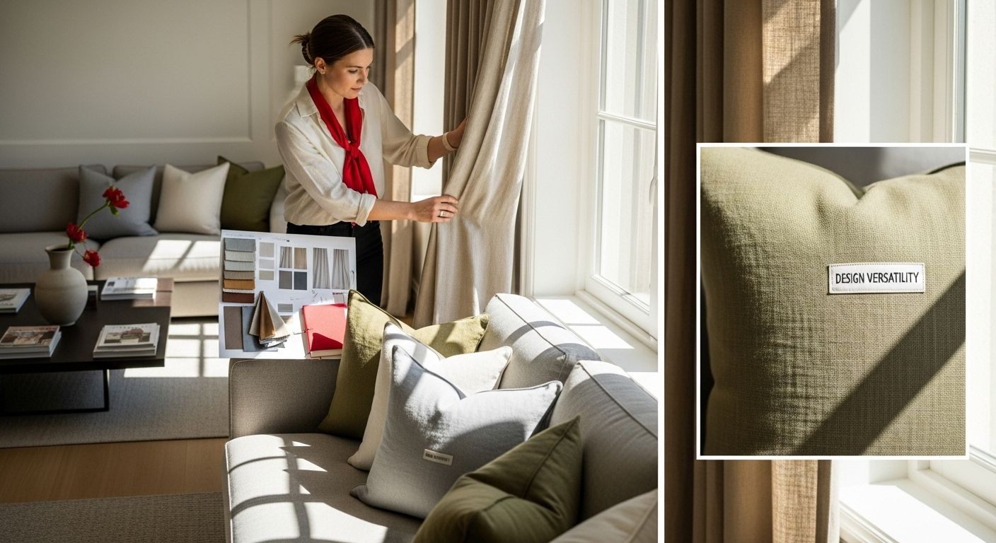 interior design linen fabric