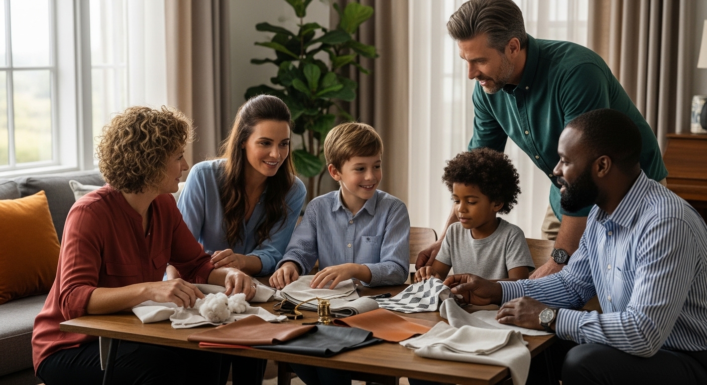 home decor fabrics, interior design, fabric swatches