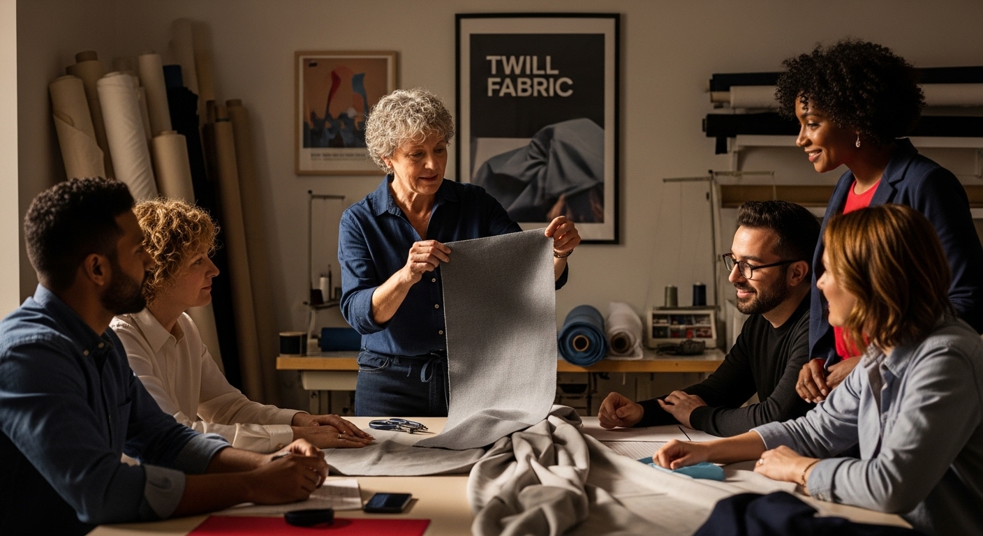 twill fabric texture