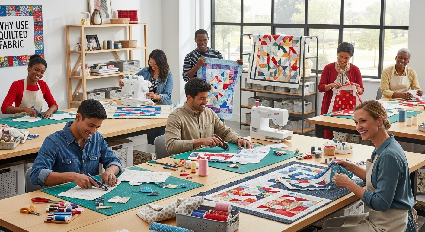 quilted fabric crafting