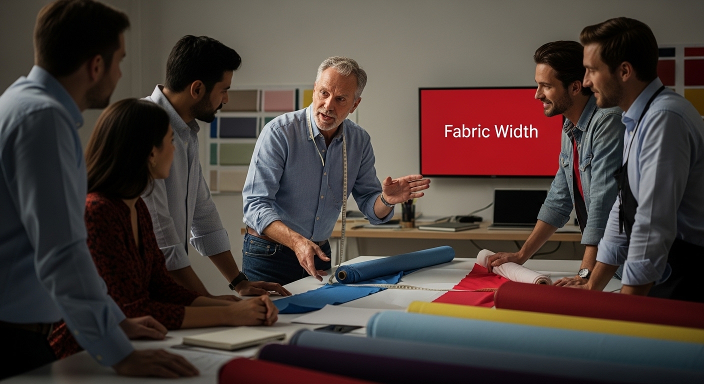 fabric width textile studio