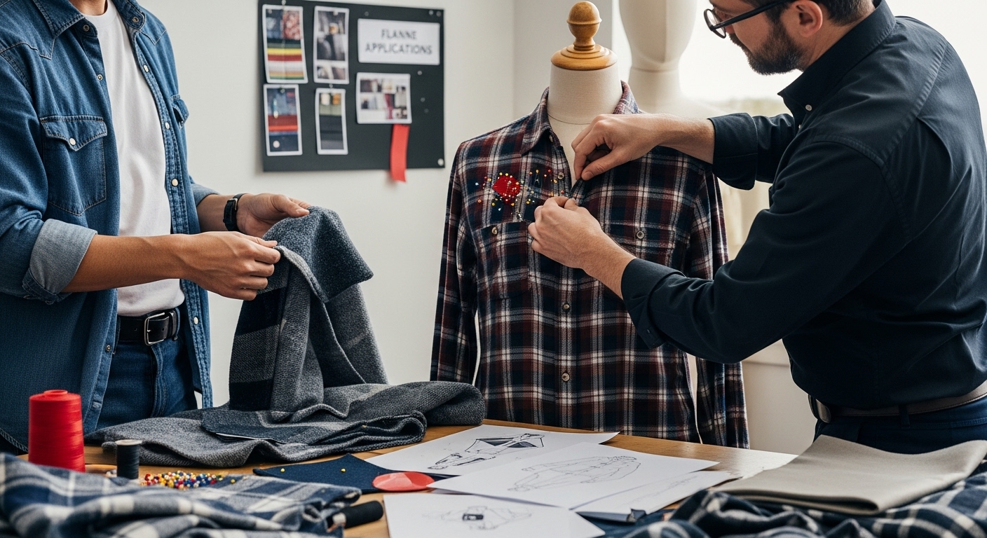 flannel fabric fashion