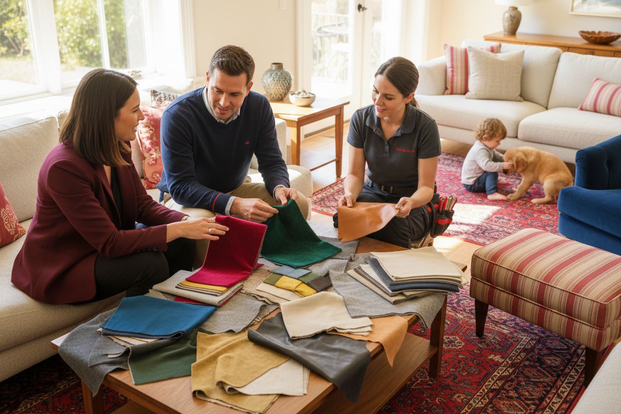 upholstery fabrics selection