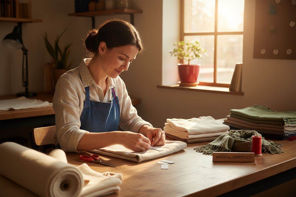 fabric care label process