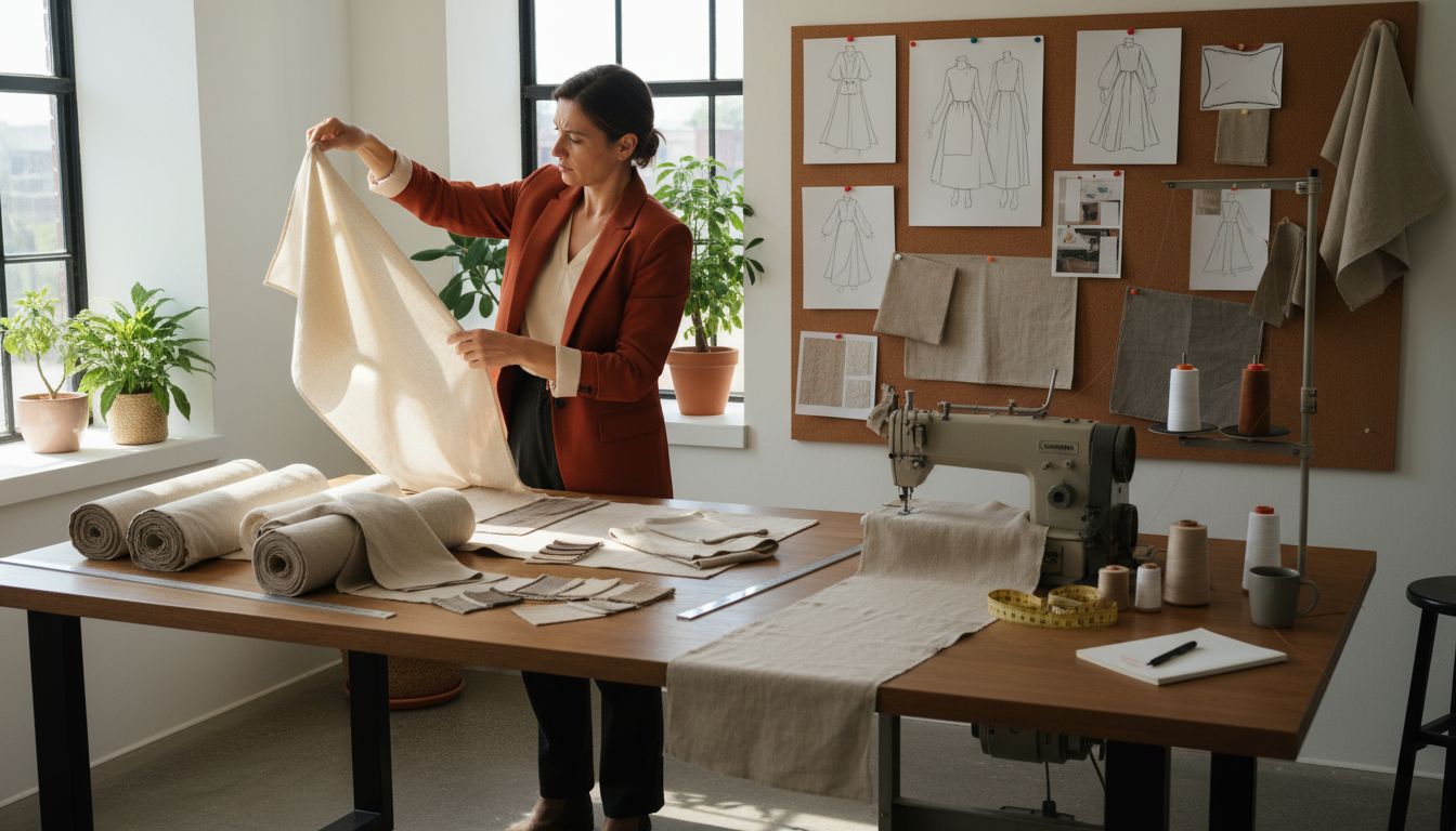 linen fabric studio
