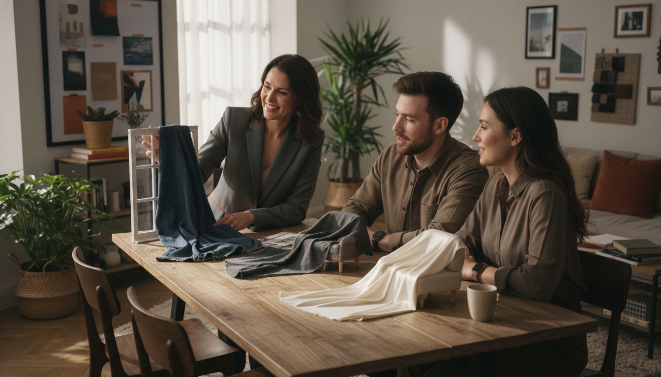 interior fabric drape