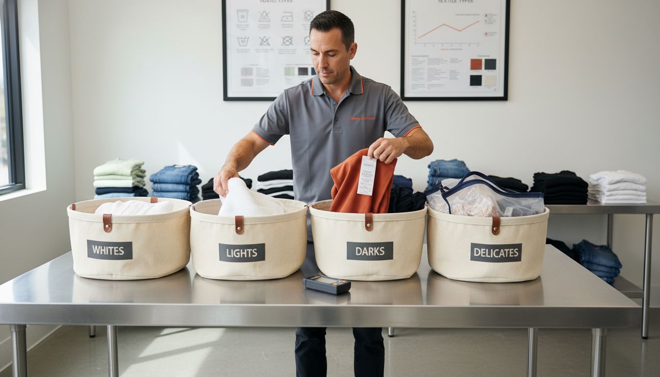 sorting laundry professional