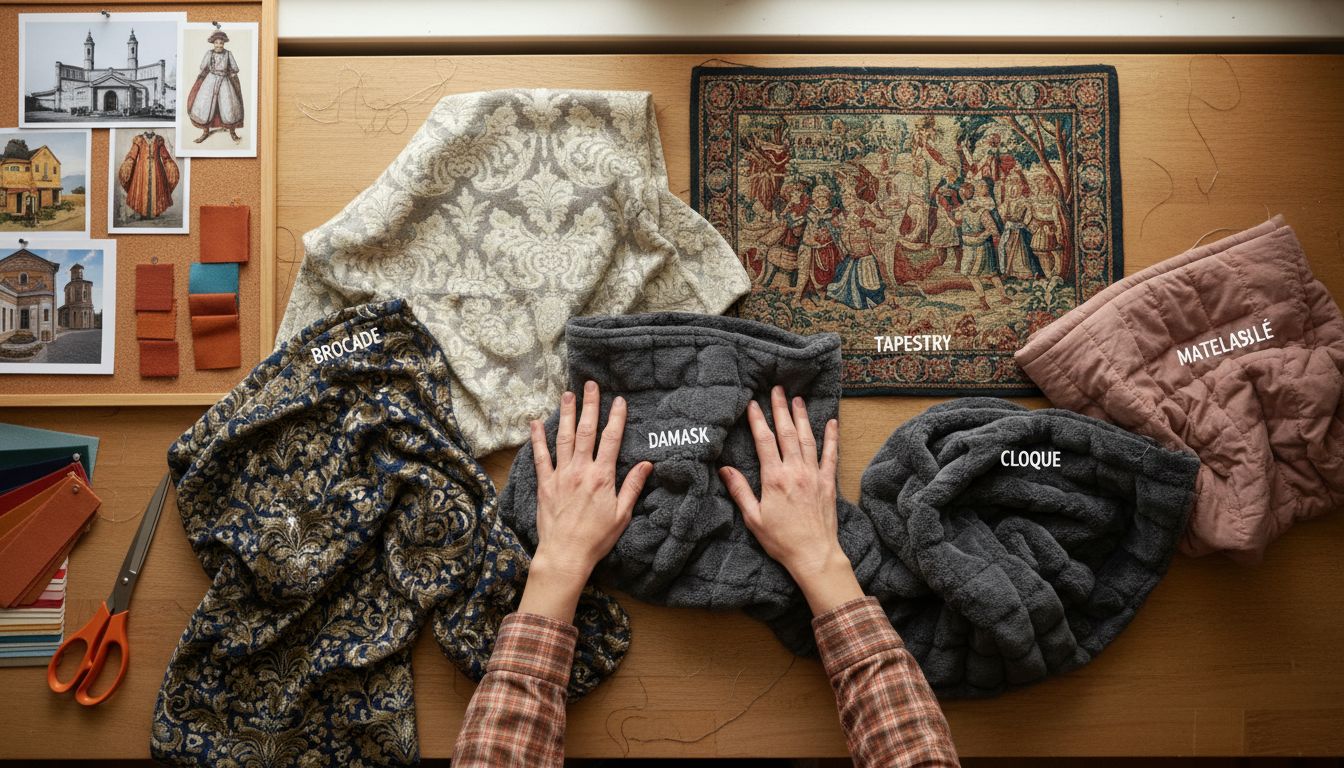 jacquard fabric swatches