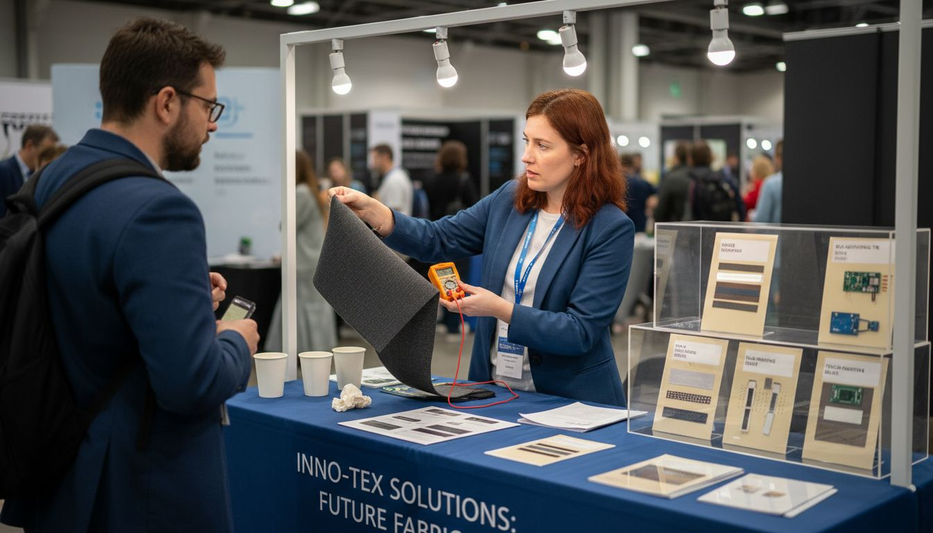 Showcase of smart textile innovations with demo